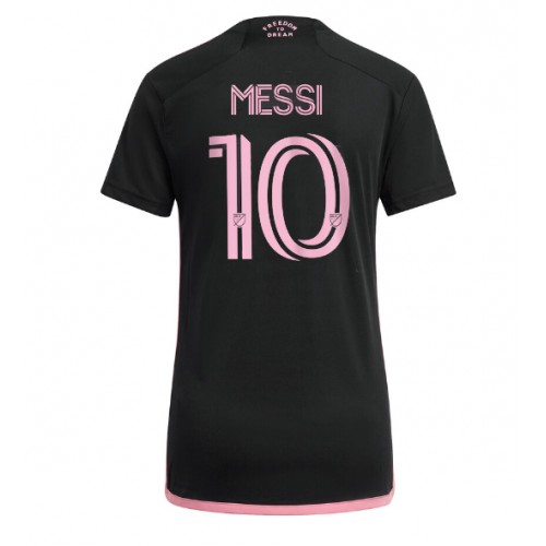 Fotballdrakt Dame Inter Miami Lionel Messi #10 Bortedrakt 2024-25 Kortermet